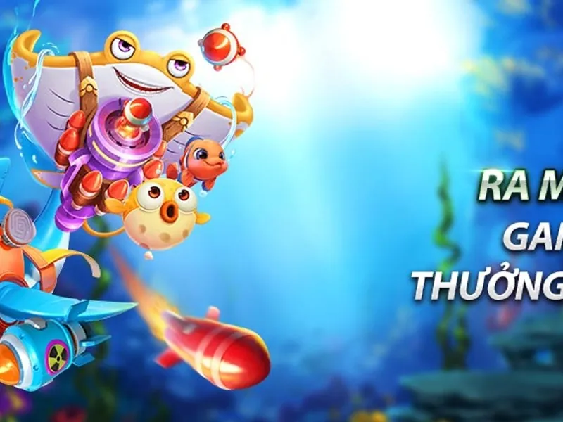 Hình ảnh game Vua Bắn Cá với giao diện quyền lực và các loại cá đặc biệt.